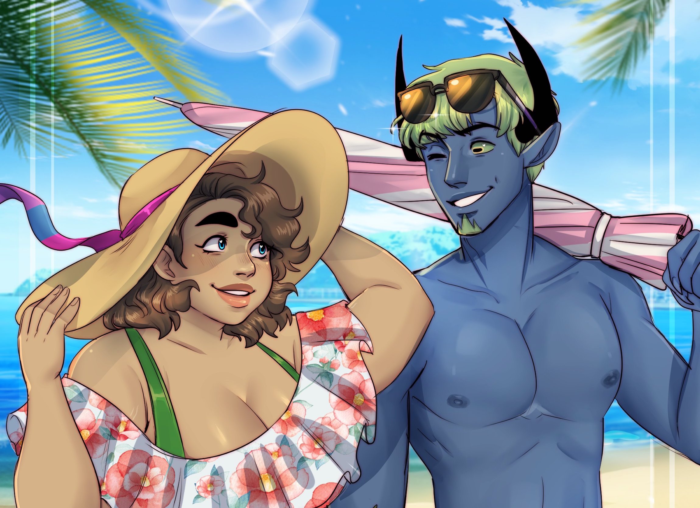 Brimstone and Roses webtoon cover art