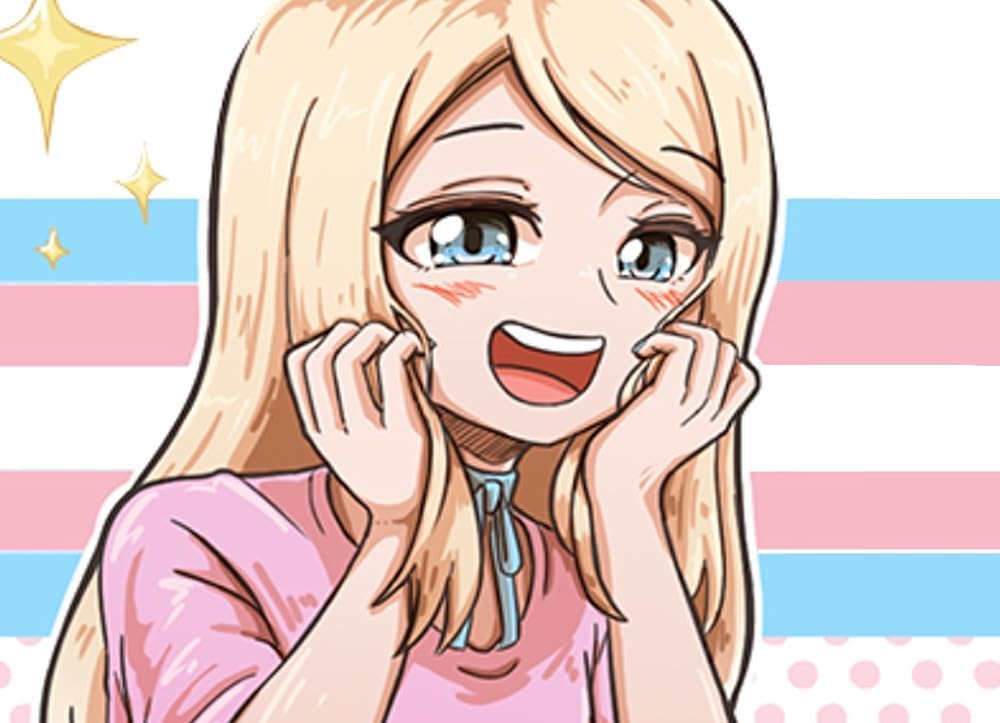 I Want To Be A Cute Anime Girl webtoon cover art