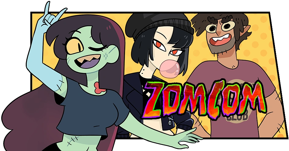 ZomCom webtoon cover art