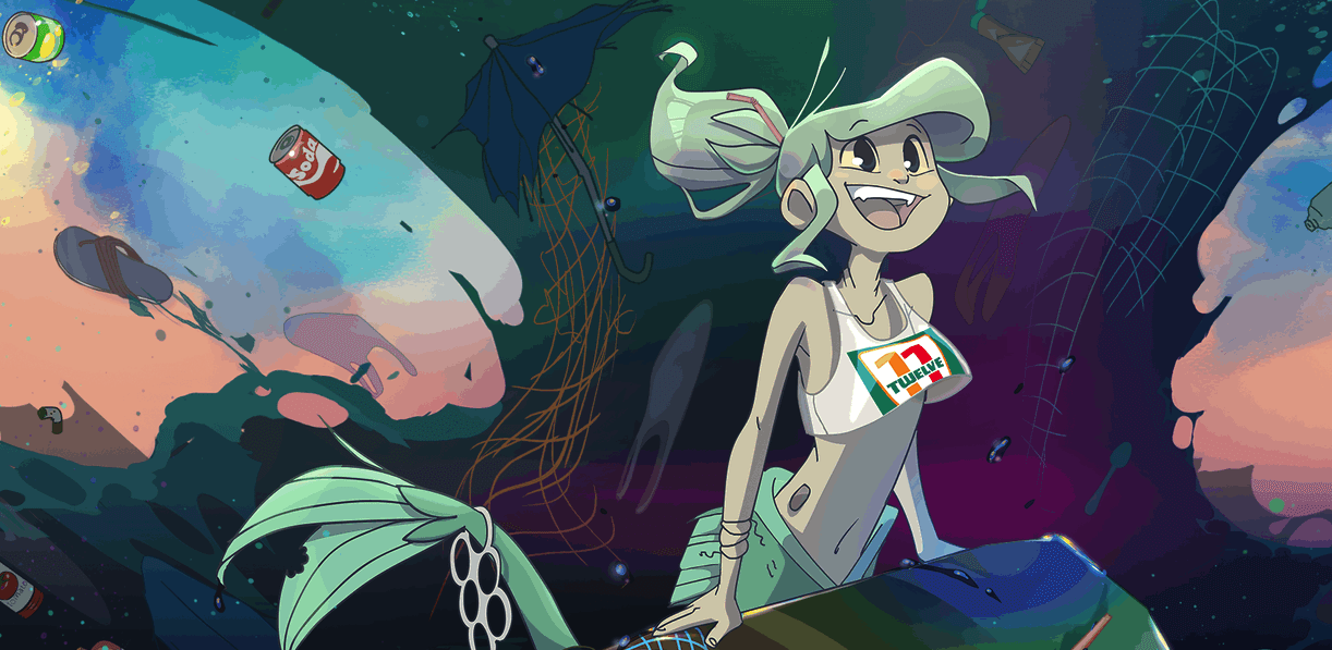 The Little Trashmaid webtoon cover art